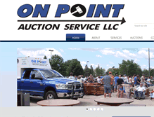 Tablet Screenshot of onpointauctionservice.com